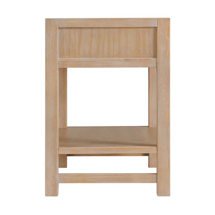 Arden 2-Drawer Wood Nightstand, Perfect for Modern Rustic, Boho or Traditional Bedroom, Functional and Stable Storage, 28W x 19D x 26 3/8H