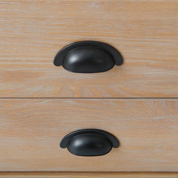 Arden 2-Drawer Wood Nightstand, 25 in. H Bedside Table with Oil Rubbed Bronze Drawer Pulls & Metal Drawers Glides, Perfect for Modern Rustic Bedroom Sets, Solid, Durable Pine Wood