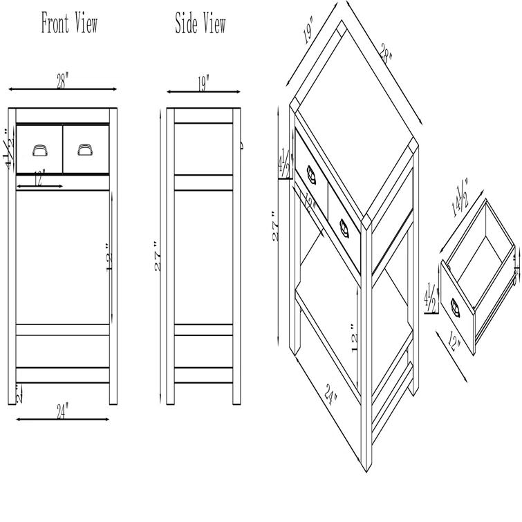 Arden 5-Piece King Bedroom Furniture Set w/ King-Sized Bed, 2x 2-Drawer Nightstands, 5-Drawer Chest & 6-Drawer Double Dresser, Solid Wood Set, Metal Bar Handles & Elegant Light Driftwood Finish