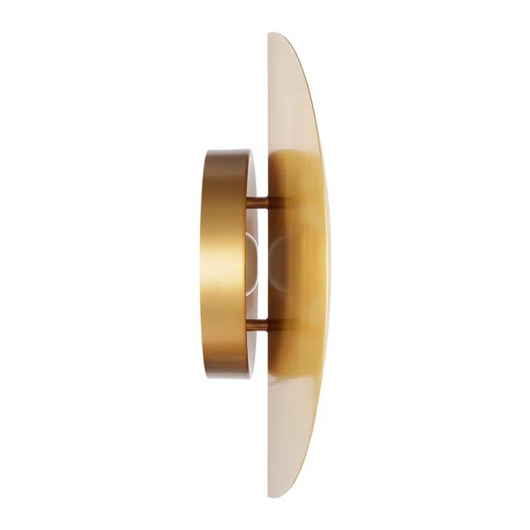 Dottie Burnished Brass Dimmable LED Wall Sconce, 12"