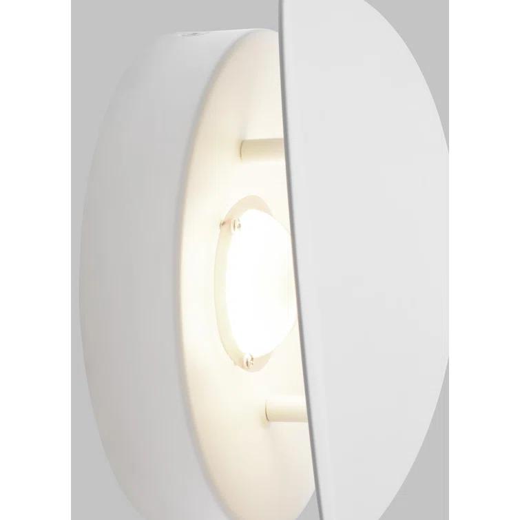 Dottie 7" Matte White LED Flush Mount Sconce