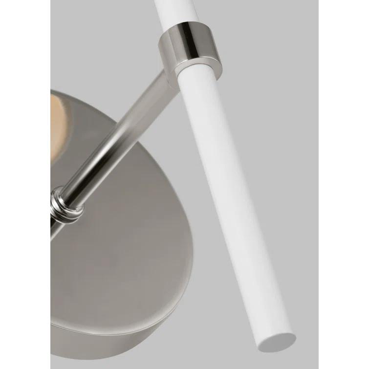 Monroe Polished Nickel Cone-Shaped Dimmable Wall Sconce