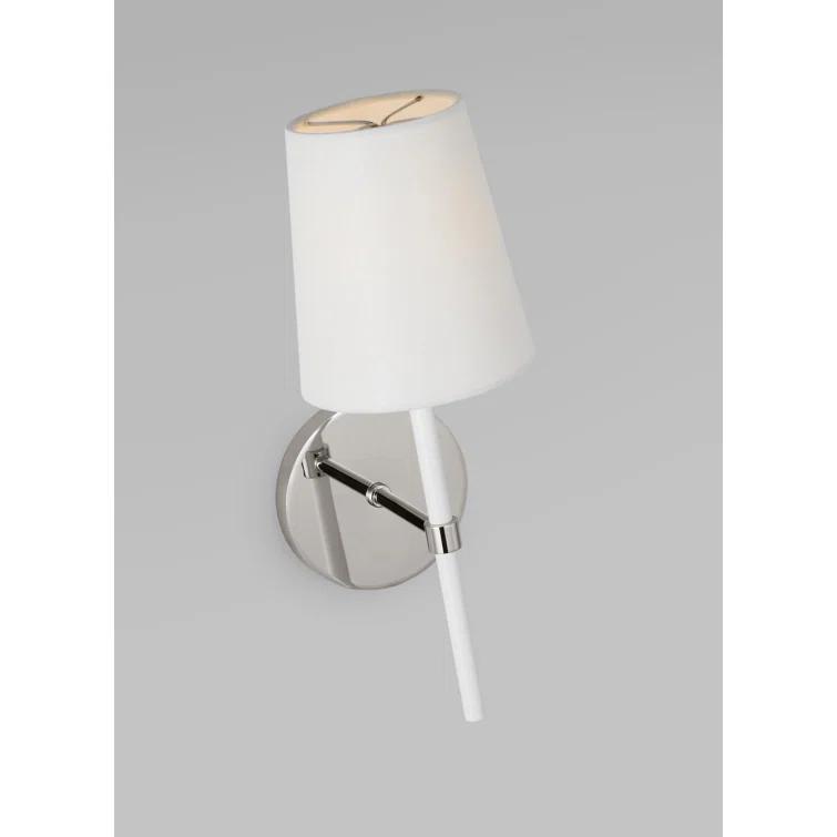Monroe Polished Nickel Cone-Shaped Dimmable Wall Sconce