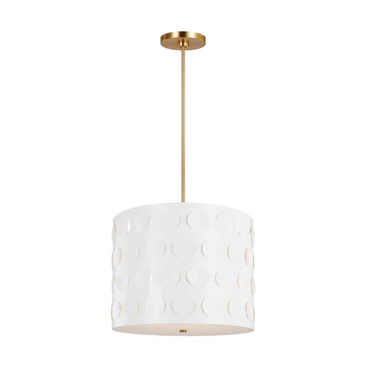 Dottie 3 - Light Dimmable Drum Chandelier