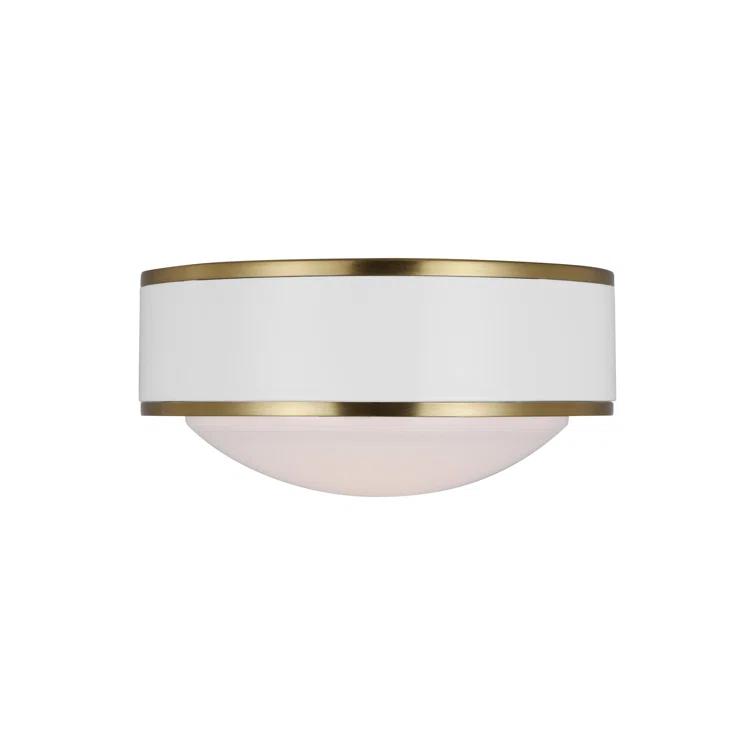 Single Light Glass LED Flush Mount