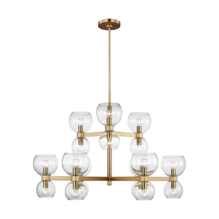 Londyn 18 - Light Dimmable Square / Rectangle Chandelier