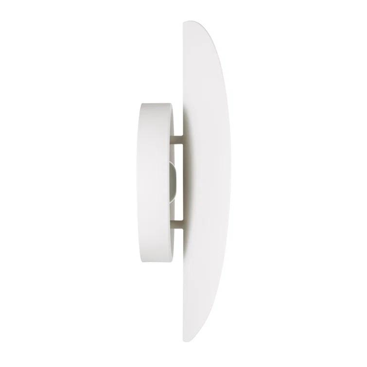 Matte White 12" Dimmable LED Wall Sconce