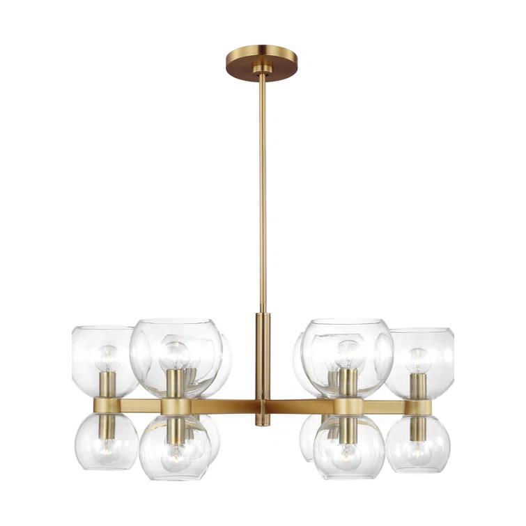 Londyn 12 - Light Dimmable Wagon Wheel Chandelier