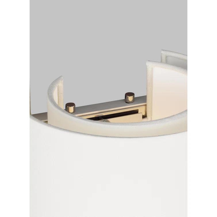 Sawyer Polished Nickel Cylinder Direct Wired Sconce, 14.13 in