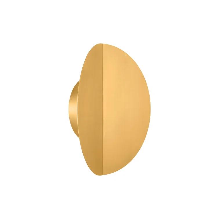 Dottie Burnished Brass Dimmable LED Wall Sconce, 12"