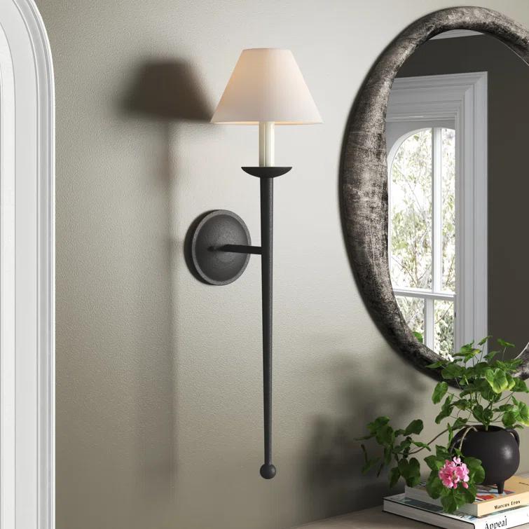 Lovato Single Light Iron Dimmable Wallchiere