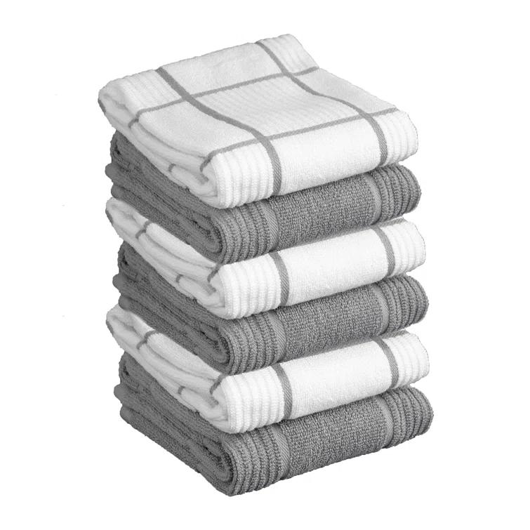 T-fal Solid and Check Dish Cloth