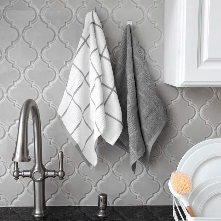 T-fal Solid and Check Dish Cloth