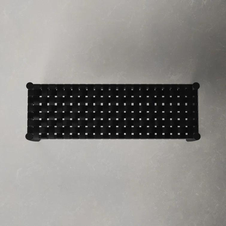 Orin 47" Woven Leather Bench