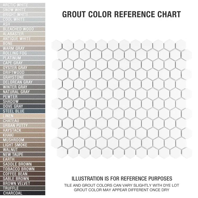 Hudson 1" Hex 11-7/8 " x 13-1/4 " Porcelain Mosaic Floor and Wall Tile