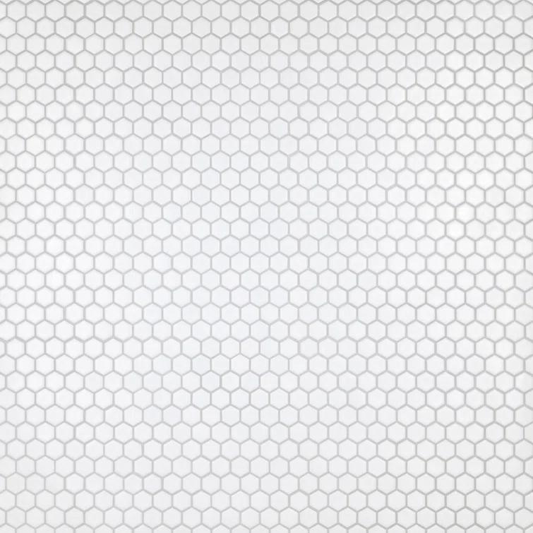 Hudson 1" Hex 11-7/8 " x 13-1/4 " Porcelain Mosaic Floor and Wall Tile