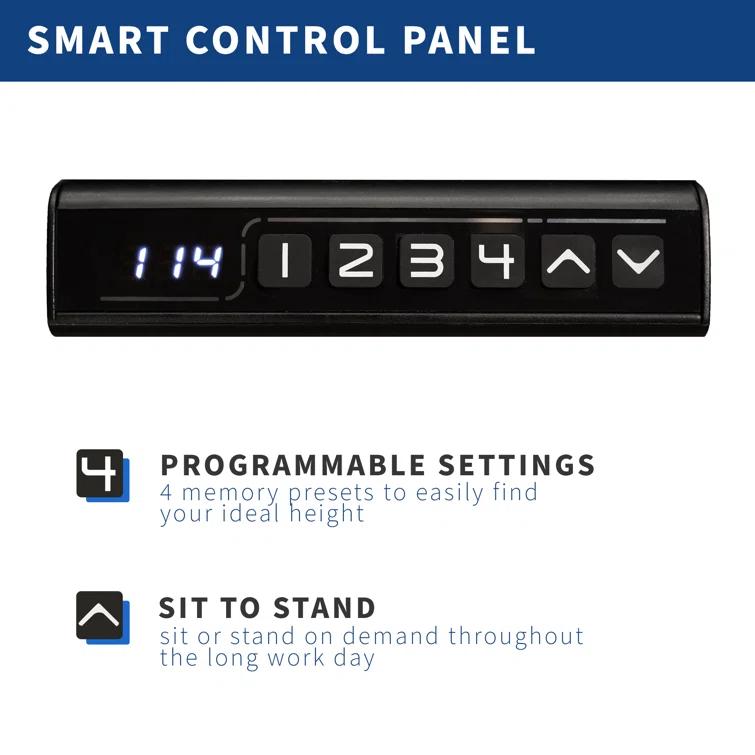 Electric Single Motor Desk Frame (Top Not Included)