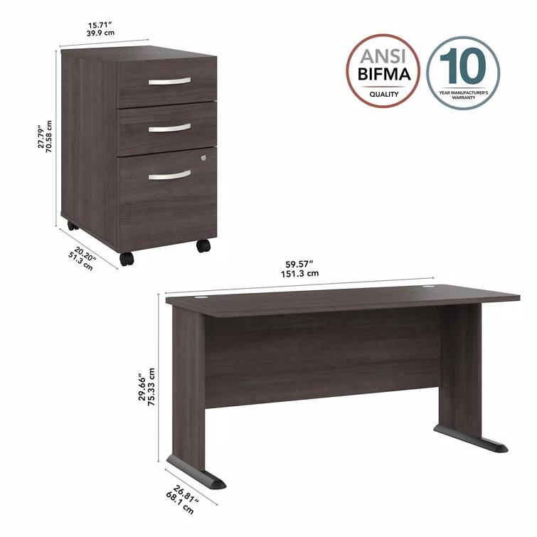 Studio A 2 Writing Desk Office Set