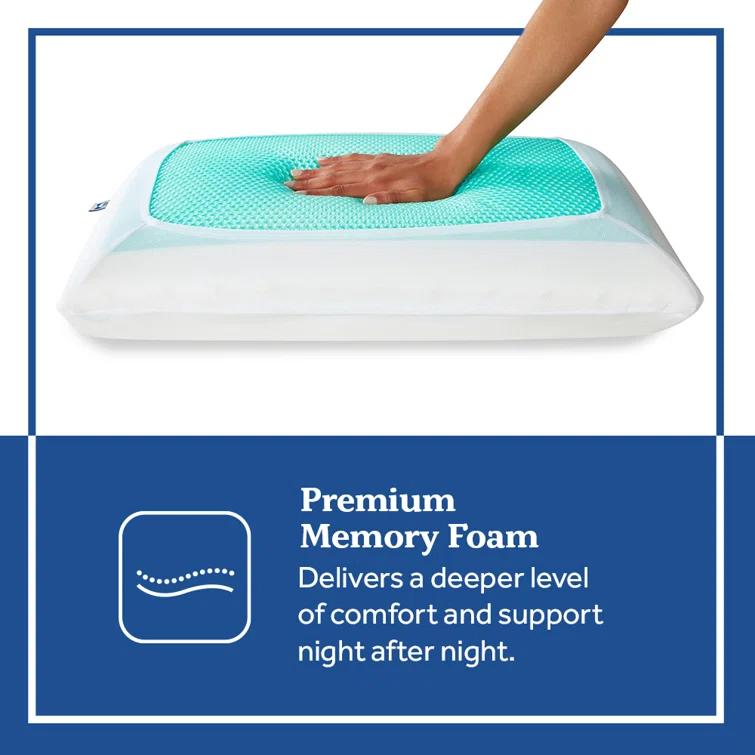Sealy Essentials Cooling Gel Memory Foam Pillow
