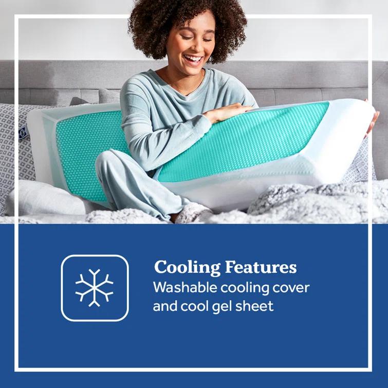 Sealy Essentials Cooling Gel Memory Foam Pillow