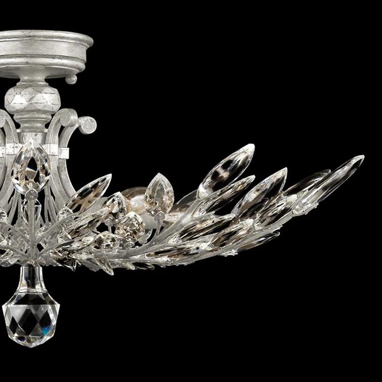 Crystal Laurel Semi Flush Mount