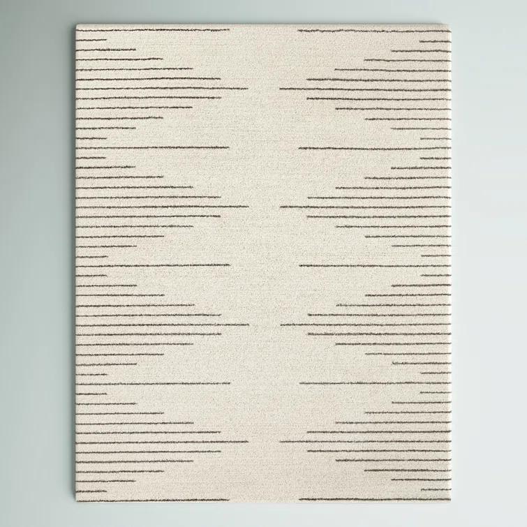 Bonfiglio Power Loom Cream/Gray Area Rug