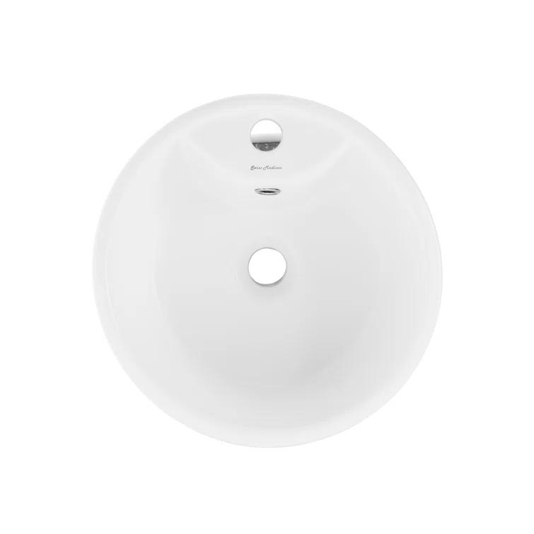 Monaco Circular Basin Pedestal Sink
