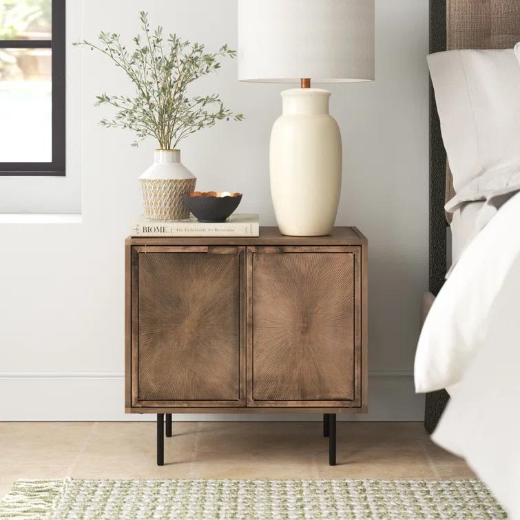 Argonaut Metal Cabinet Nightstand (25")