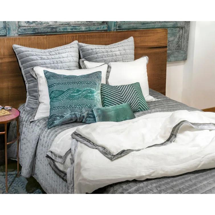 Kevin O'Brien Studio Channel Modern & Contemporary Velvet Quilt