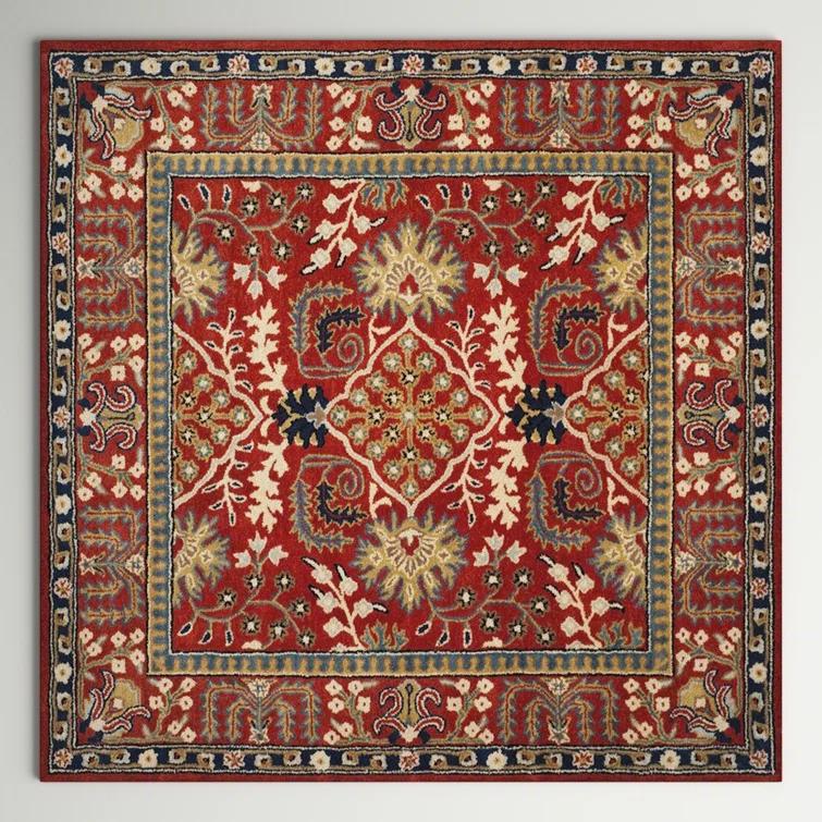 Antiquity AT64 Hand Tufted Area Rug - Red/Multi - 8'x10' - Safavieh.