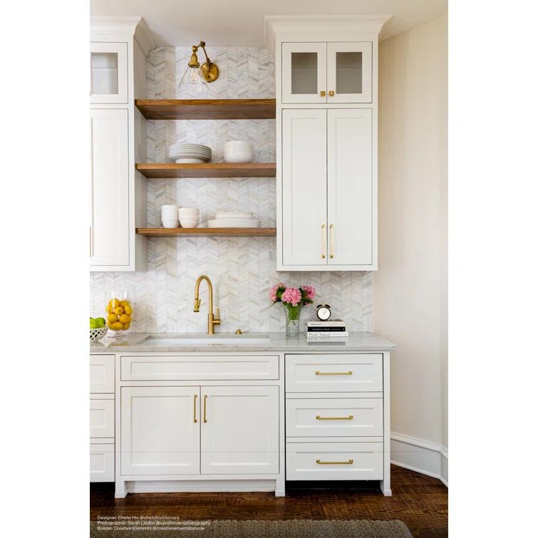 Bedrosians Ferrara Marble Mosaic Wall & Floor Tile (Set of 10)