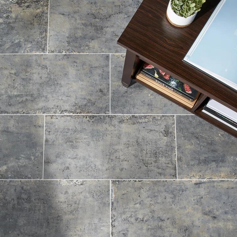 Mantis 11.81 in. x 23.62 in. Matte Porcelain Concrete Look Floor and Wall Tile (13.55 Sq. Ft./Case)