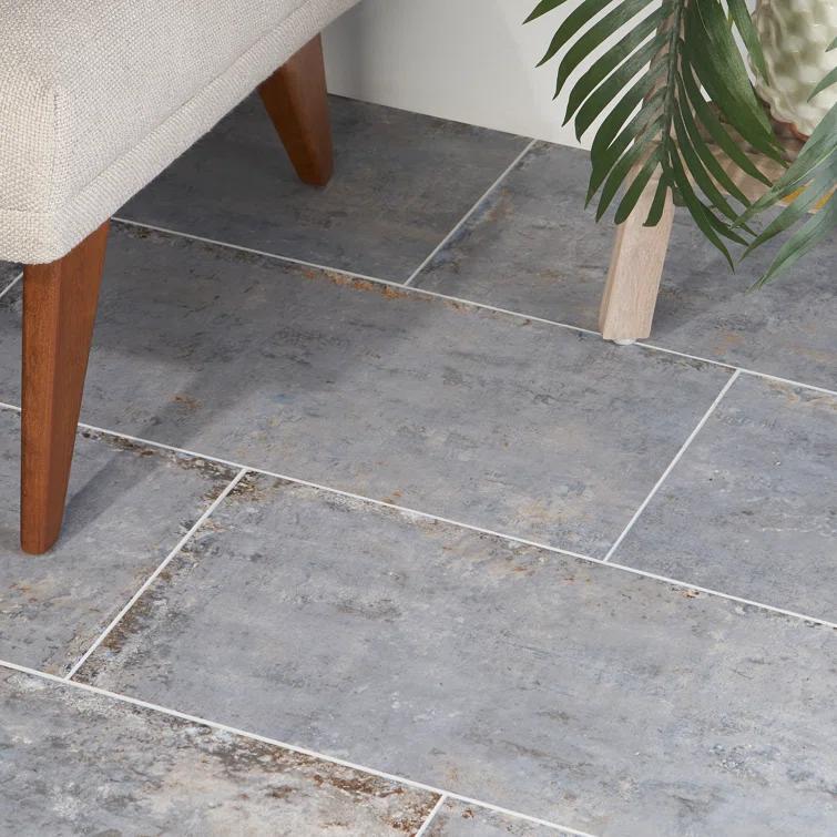 Mantis 11.81 in. x 23.62 in. Matte Porcelain Concrete Look Floor and Wall Tile (13.55 Sq. Ft./Case)