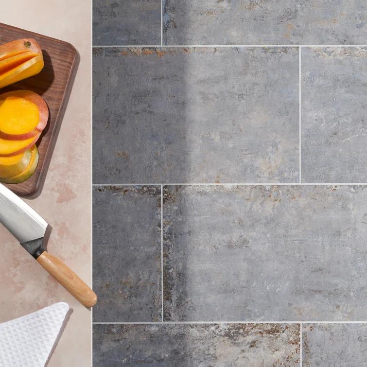 Mantis 11.81 in. x 23.62 in. Matte Porcelain Concrete Look Floor and Wall Tile (13.55 Sq. Ft./Case)