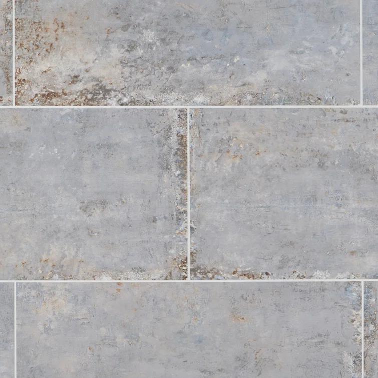 Mantis 11.81 in. x 23.62 in. Matte Porcelain Concrete Look Floor and Wall Tile (13.55 Sq. Ft./Case)