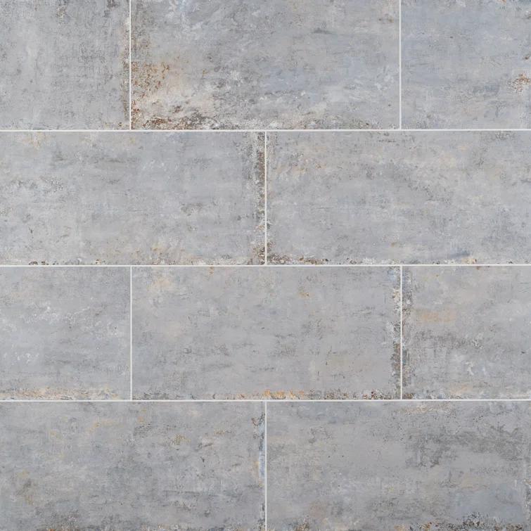 Mantis 11.81 in. x 23.62 in. Matte Porcelain Concrete Look Floor and Wall Tile (13.55 Sq. Ft./Case)