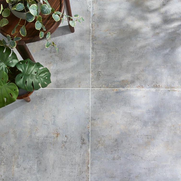 Mantis 23.62 in. x 23.62 in. Matte Porcelain Stone Look Floor and Wall Tile (11.62 Sq. Ft. / Case)