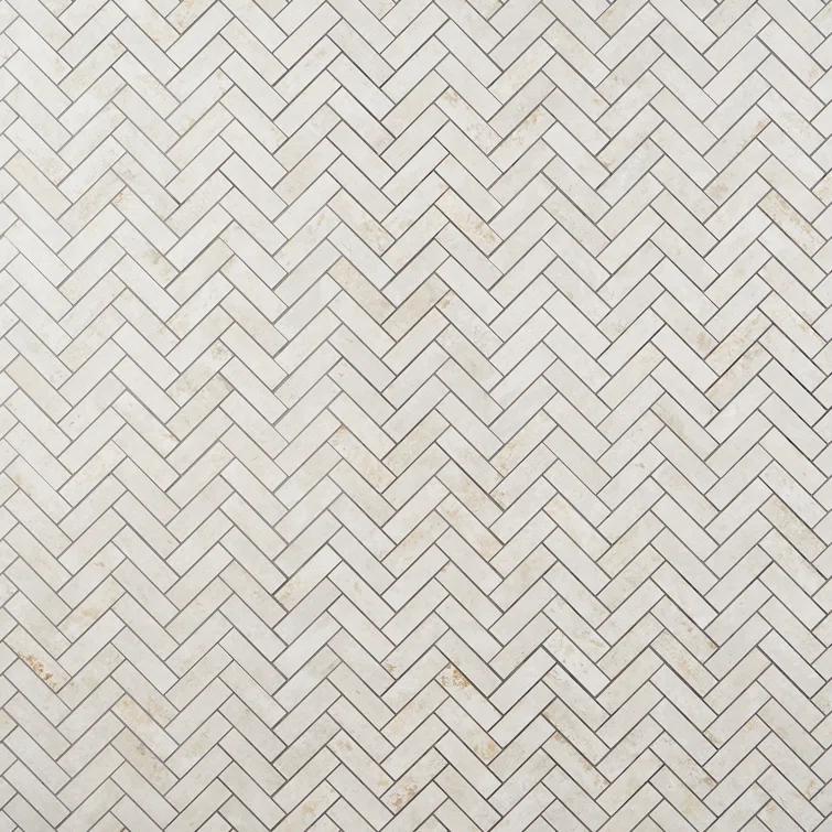 Mantis 10.03 in. x 10.62 in. Herringbone Matte Porcelain Floor & Wall Mosaic Tile (0.75 Sq.Ft./Each)
