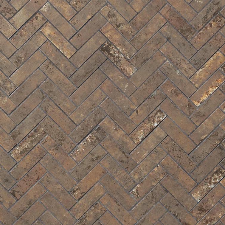 Bond Tile Ravina 10.03 in. x 10.62 in. Matte Porcelain Floor & Wall Herringbone Mosaic Tile (0.75 Sq.Ft. / Each)