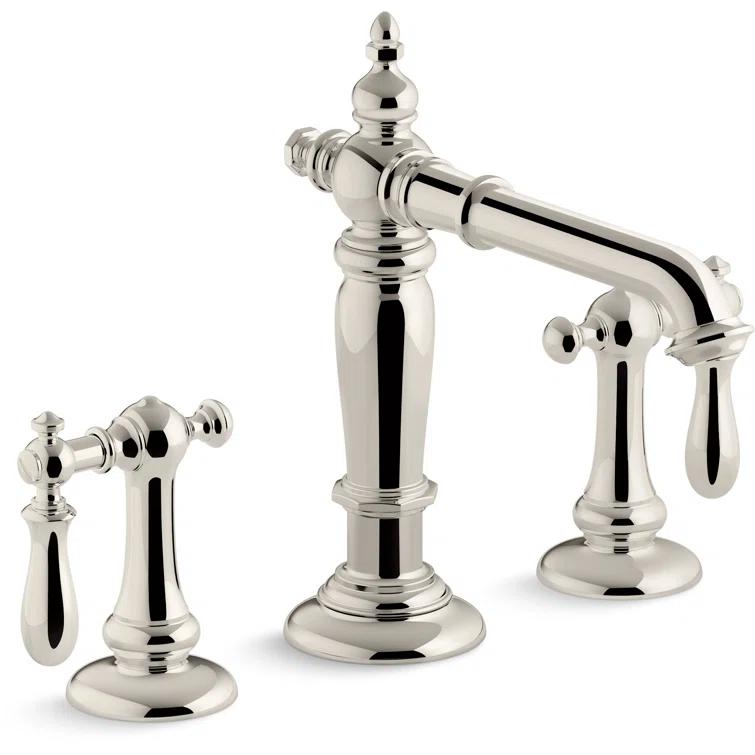 Artifacts® Widespread Bathroom Faucet with Drain Assembly