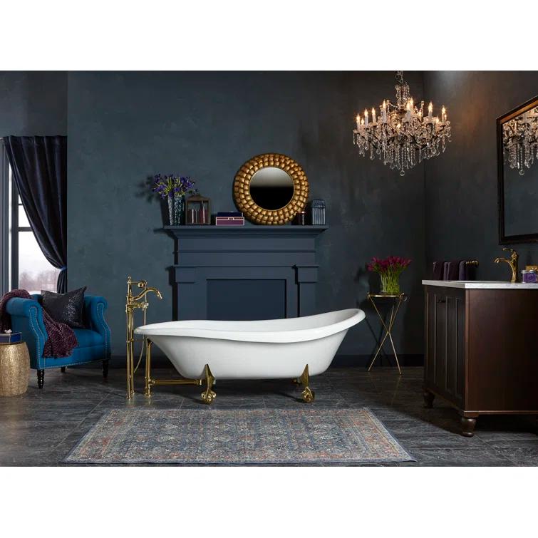 Kohler Devonshire® Single-Handle Bathroom Sink Faucet with Drain Assembly, 1.2 GPM K-193-4-PB