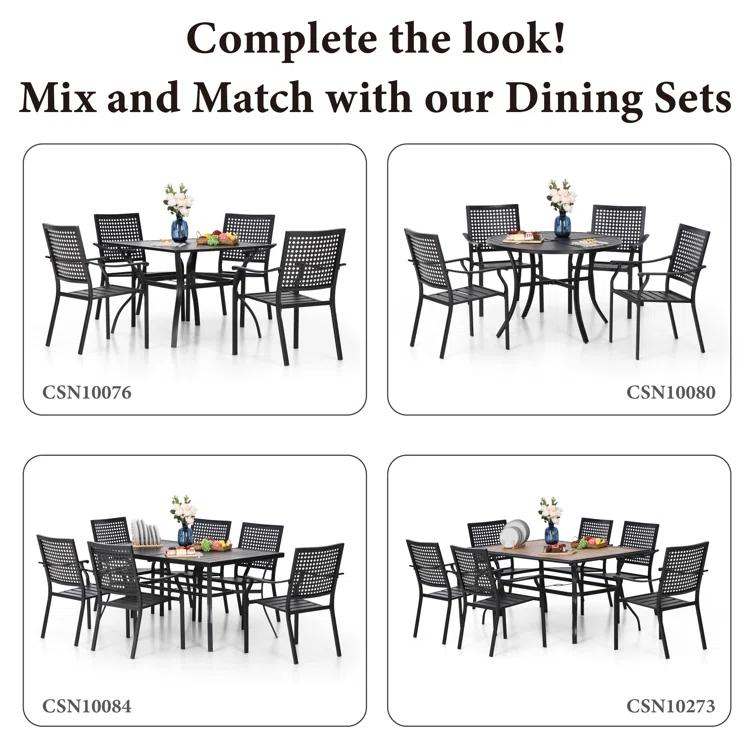 Argyri Stacking Patio Dining Chairs