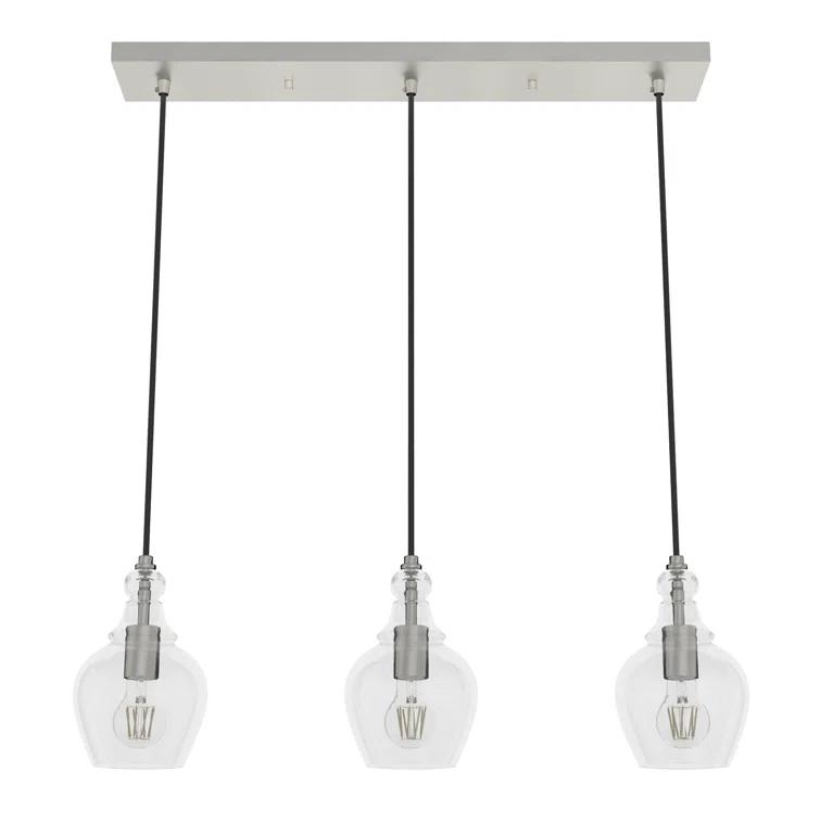 Hunter Fan Maple Park 3 Light Linear Bell Pendant