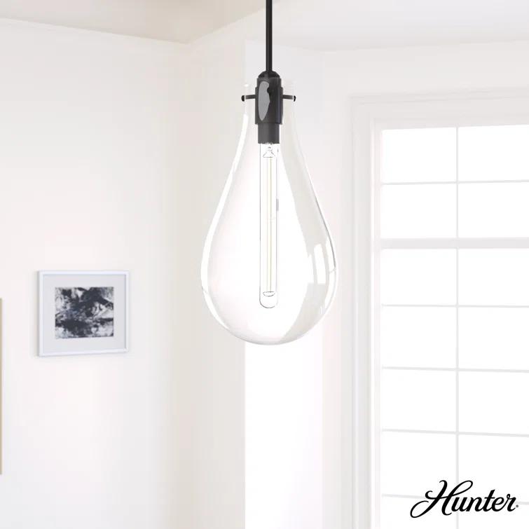 Lundin 1 - Light Single Tear Drop Pendant