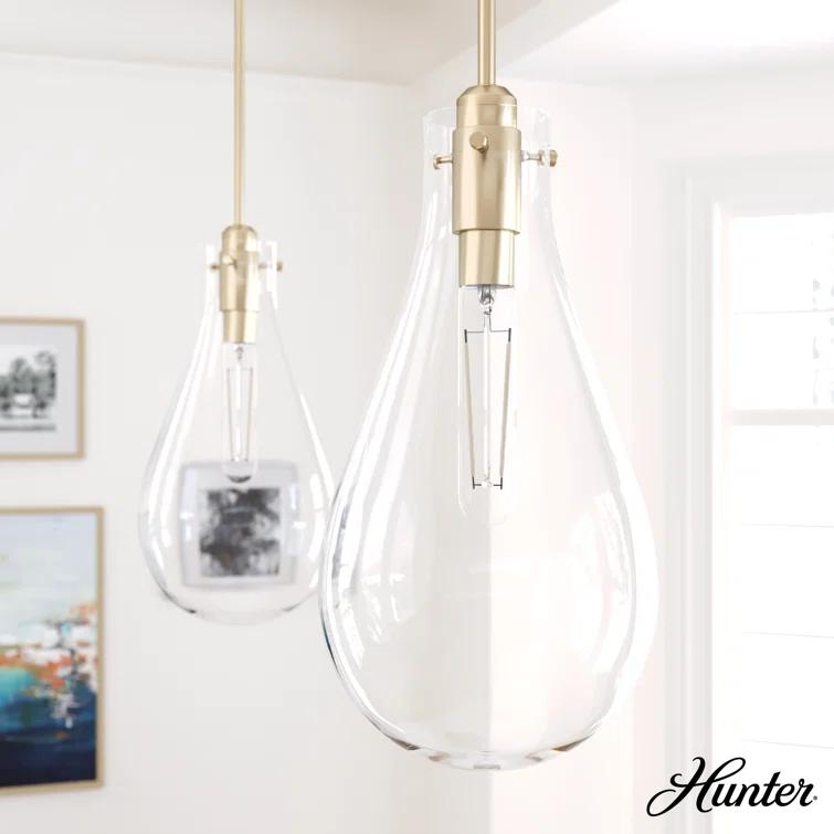 Lundin 1 - Light Single Tear Drop Pendant
