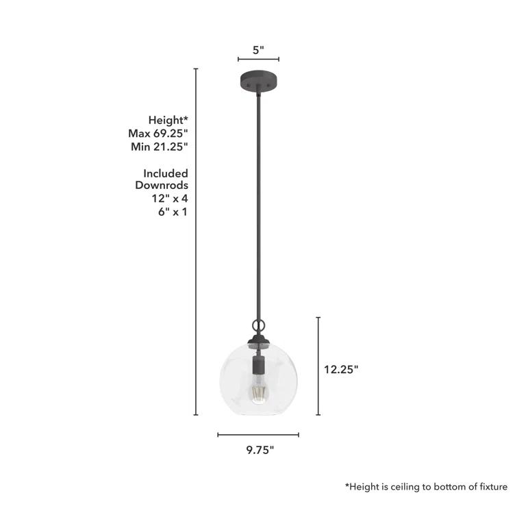 High Oaks 1 Light Globe Pendant