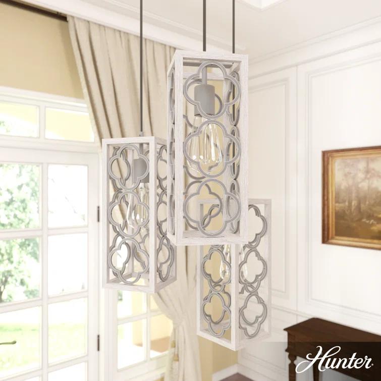 Gablecrest 3 Light Rectangle Cluster Pendant