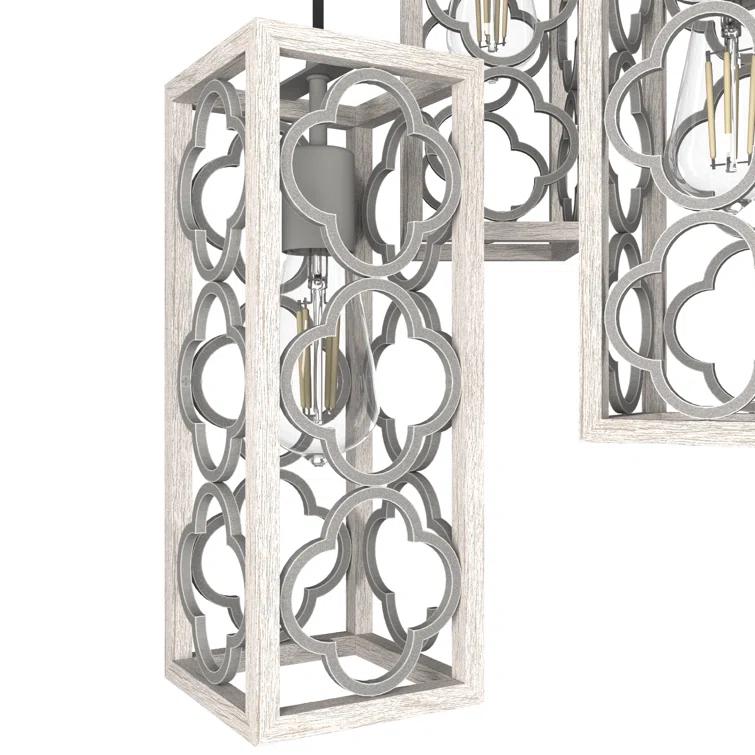 Gablecrest 3 Light Rectangle Cluster Pendant
