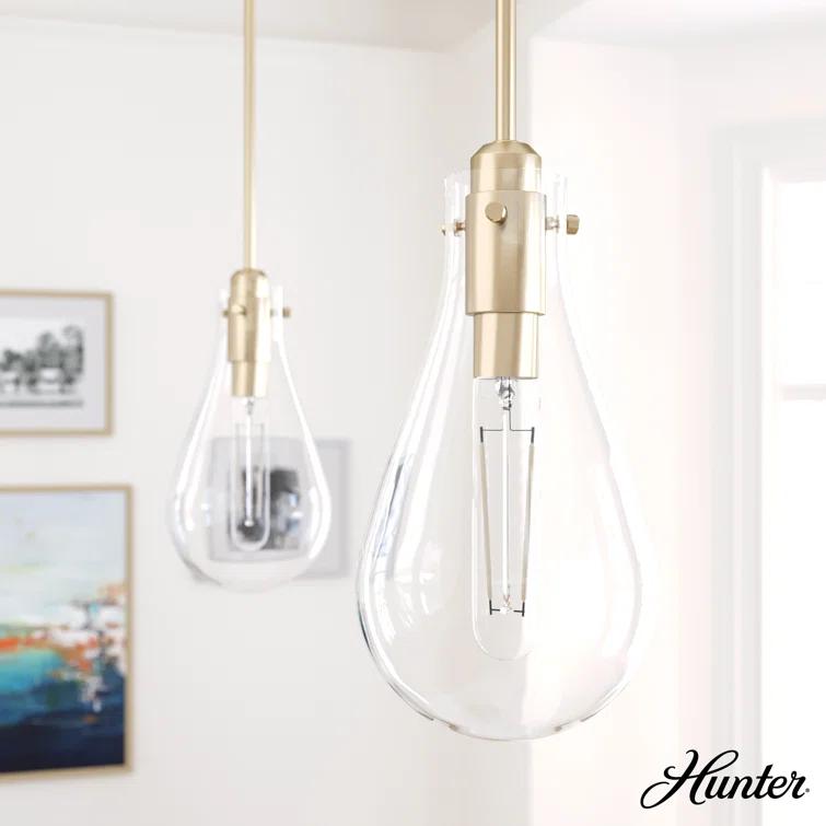 Lundin 1 - Light Single Tear Drop Pendant
