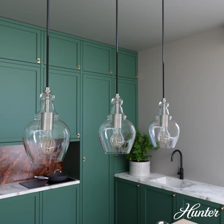 Hunter Fan Maple Park 3 Light Linear Bell Pendant